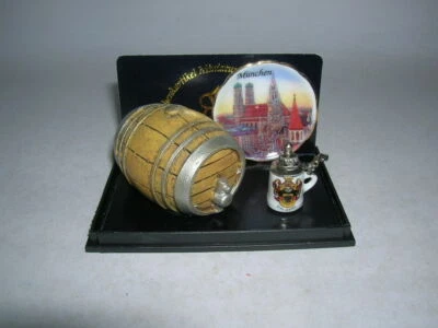 Reutter Porzellan Bierfaß-Set München / Beer Barrel Set Munich Puppenstube 1:12 - Bild 1 von 3