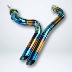 Custom Pie-Cut LAF Drag Pipes | Harley Sportster 883/1200/48 (1986-2023) - Picture 1 of 8