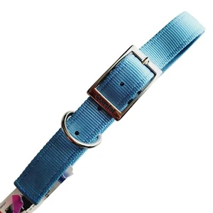 Coastal Pet Products Large Dog Collar Double Ply Metal Chrome Buckle 1"x17"-20" - Picture 1 of 6