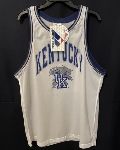 Vintage 90s KENTUCKY WILDCATS APEX ONE Mesh BASKETBALL JERSEY NWT NEW Old Stock Cover