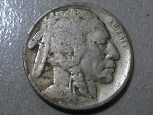 1925-P 5C testa di bufalo indiana nichelata, antica monetazione USA, spedizione gratuita - Foto 1 di 4