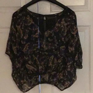 Andree Black Chiffon Blouse S NWOT - Picture 1 of 4