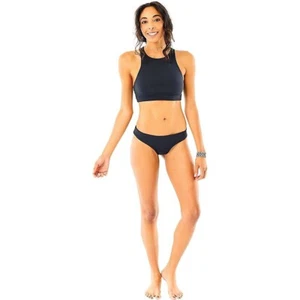 Top de bikini reversible Sanitas negro talla mediana Carve Designs L106928 para mujer - Imagen 1 de 2