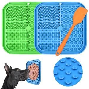Mat for Dogs/Cat Lick Slow Feeder or 2 Pack Licking For Puppies Reducer Treat - Picture 1 of 12