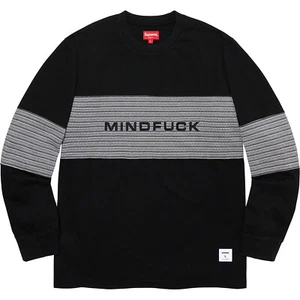Auténtica Camiseta Supreme Mindfuck Manga Larga Cuello Redondo Negra Para Hombre Talla Mediana - Imagen 1 de 7