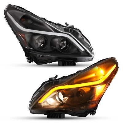 LED Projector Headlights Sequential For Infiniti G25/G37/Q40 Sedan 4-Door 10-15 - Image 1 of 4