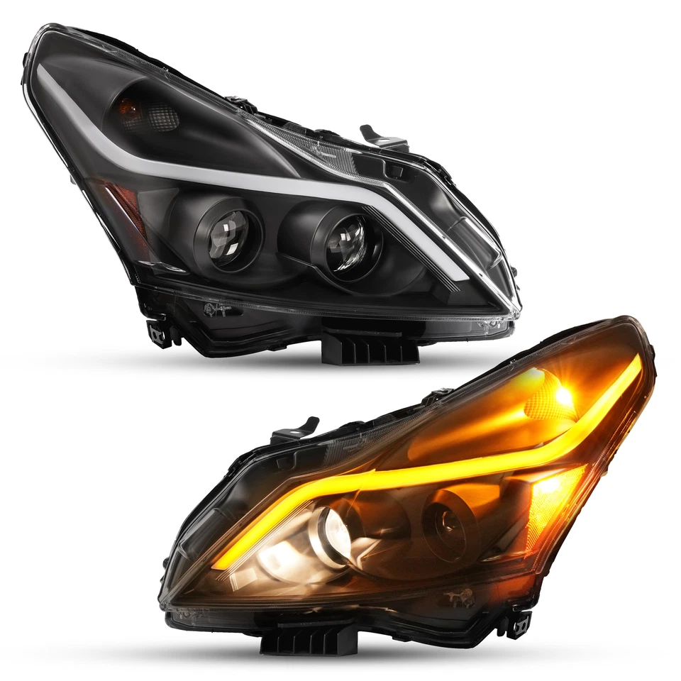 LED Projector Headlights Sequential For Infiniti G25/G37/Q40 Sedan 4-Door 10-15 - Image 1 of 4