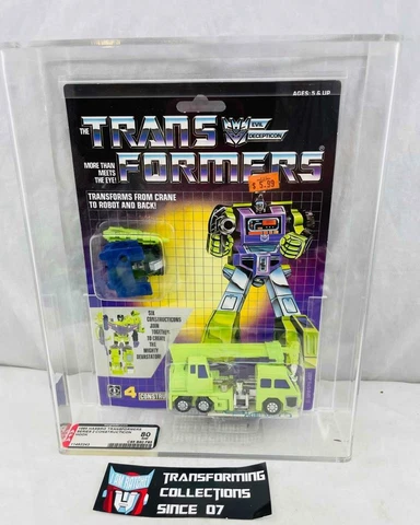 Transformers Original G1 AFA 80 Constructicon Hook R Logo MOSC 85/80/85 Cover