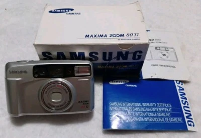 Samsung Máxima Zoom 80TI Point & Shoot 35 mm cámara 38-80 mm lente probada Foto 1 de 4