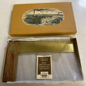 8" Stanley 150th Anniversary No 93-507 Eagle Try Square nie benutzt - Bild 1 von 8