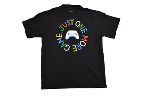 Sonoma Youth Boys Just One More Game Funny Gamer Black Shirt New XL - Picture 1 of 5