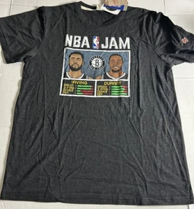 Homage Brooklyn Nets NBA JAM Kevin Durant Kyrie Irving t-shirt Size Large - Picture 1 of 3