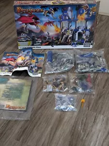 Mega Bloks Dragons Castle Attack INCOMPLETE Set With Sealed Bags - Picture 1 of 24