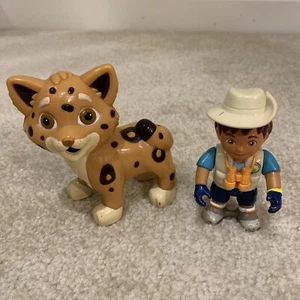 Dora the Explorer Diego and Baby Spotted Jaguar Toy Action Figure Lot Mattel - Picture 1 of 12