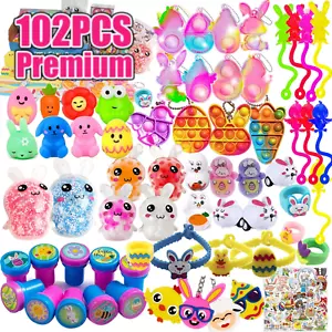 102 PCS Premium Easter Party Favors Assortment Toys for Kids,Easter Basket Stuff - Picture 1 of 12