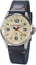 Torgoen TN/1095 Blue Leather Strap T9 Lazuli Sapphire Men's Watch ~ Great Gift