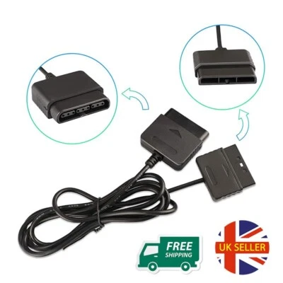 Tested 6ft PS2 Dual Shock Extension Cable Lead Controller Sony PlayStation 2 PS1 - Image 1 of 4