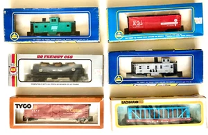 6 New HO Scale Freight Train Cars AHM, Bachmann, Tyco - Picture 1 of 7