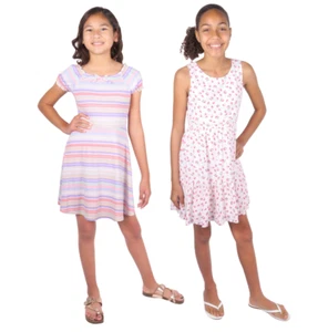NEW Zunie Youth 2-pack Dress, Multi Color - Picture 1 of 5