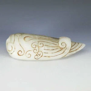 CHINESISCHE JADE TOGGLE ZIKADE MYTHOLOGIE GLÜCKVERHEISSENDES SYMBOL BUDDHISMUS CHINA - Bild 1 von 9