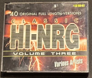 VARIOUS - CLASSIC HI-NRG: VOLUME 3 (40 ORIGINAL FULL LENGTH VERSIONS 4 x CDS) - Bild 1 von 4