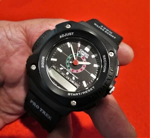 Orologio da polso ALTIMETRO CASIO PRO TREK AW-360 anni '90 - nuovo vecchio stock - Foto 1 di 6
