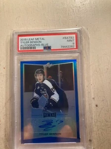 Tyler Benson #BA-TB2 2015-16 hoja de metal azul/25 automático - Imagen 1 de 2