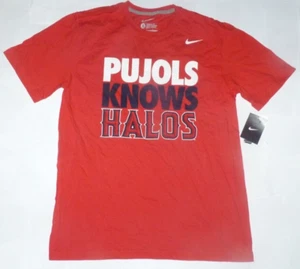NEW NIKE Albert Pujols Anaheim Angels T Shirt Men XL X-Large NEW NWT N763 - Picture 1 of 4