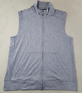 Jos A Bank Traveler Vest Mens Medium Full Zip Stretch Performance Golf Casual - Picture 1 of 7
