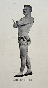Vintage Circus PT Barnum Acrobat Albert Geyer Promotional Trifold Brochure 1900s - Picture 1 of 9