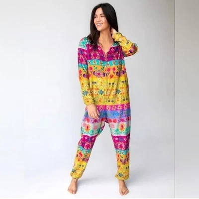 Natural Life уютный флис полевой цветок цветочный PJ один ПК M негабаритный Loungewear мягкий - Изображение 1 из 4