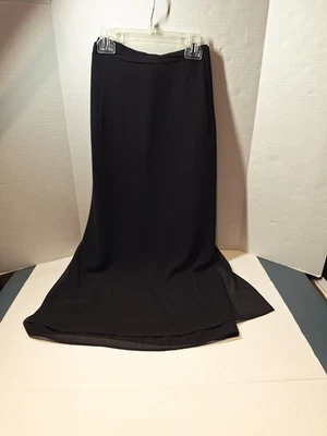 JS Collections Skirt, Womans Size 16, Polyester. Black, Layered, Maxi - Image 1 of 4