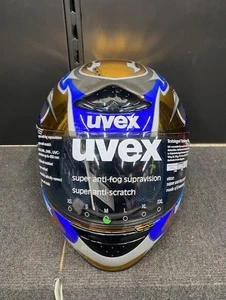 Casco completo de motocicleta UVEX Wing RS FP dorado/azul - M/L - Imagen 1 de 4