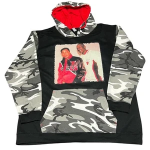 RARE MJ x ALI Jordan GOATS in Chicago Bulls Gear Streetwear Camo SIZE XL NEU - Bild 1 von 4
