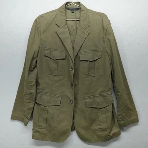 Express Design Studio Blazer Mens Medium 2 Piece Safari Utility Jacket Military - Picture 1 of 11
