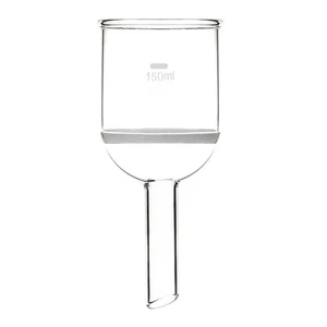 150ml Lab Buchner Funnel With Glass Coarse Filter Straight Tube - Picture 1 of 1