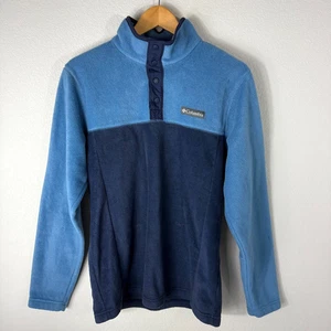 Columbia Mens Steens Mountain Half Snap Fleece Pullover Jacket Blue Size Small - Picture 1 of 14