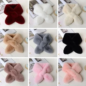 Tragbarer Kreuz Plüsch Schal Weich Mode Wärme Verdickt Winter,, Stoff G3V6 - Bild 1 von 27