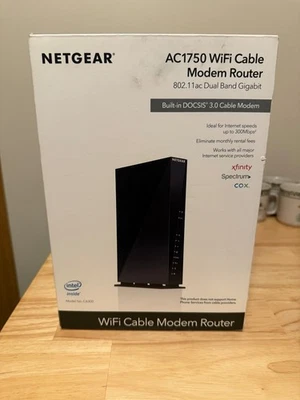 Netgear AC1750 wifi cable modem router C6300***OPEN BOX*** - Image 1 of 4