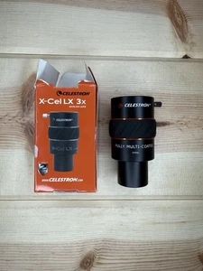 Celestron 1,25" X-Cel LX 3x Teleskop Barlow Objektiv Artikel 93428 Neu geöffnete Verpackung - Bild 1 von 6