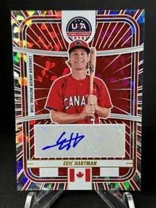 Panini Stars and Stripes Eric Hartman 2025 automático #/15 Canadian Junior Nationals - Imagen 1 de 2
