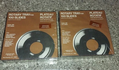 Rotary Trays for 100 Slides for GAF,  Sears, Wards Slide projectors,  2X2 slides - Image 1 of 4