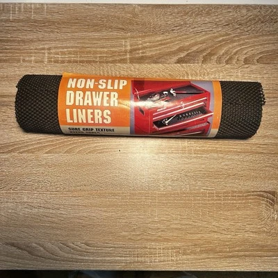 16 11/16 x 112 in Tool Box Liner  Black Non-Slip Shelf Liner, No Adhesive - Image 1 of 2