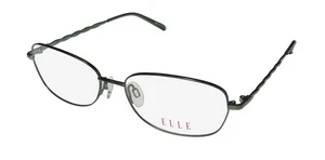 NEW ELLE 13366 EYEGLASS FRAME GREEN GN METAL & PLASTIC WOMENS FULL-RIM 54-16-135 - Picture 1 of 8