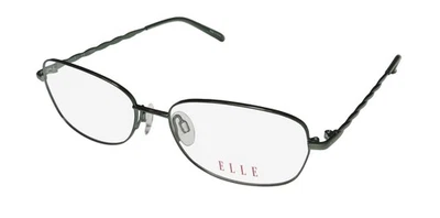 NEW ELLE 13366 EYEGLASS FRAME GREEN GN METAL & PLASTIC WOMENS FULL-RIM 54-16-135 - Image 1 of 4