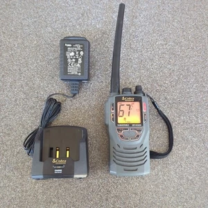 Cobra Marine MR HH325 Marine 6-Watt VHF Radio NOAA Weather Used with Charger - Picture 1 of 13