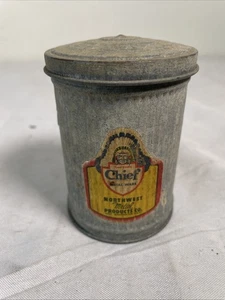 Vintage Chief Metal Ware Mini Mülleimer - Northwest Metal Products Co. Kent WA P - Bild 1 von 9