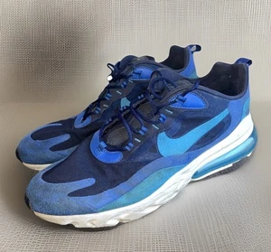 Nike Air Max 270 React Schuhe Herren 12 Blau Laufen Turnschuhe Set AO4971-400 - Bild 1 von 8