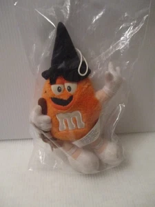M&M Plüschtier Fun Friend Halloween Hexe orange 1997 Mars Candy 7 Zoll Stofftier - Bild 1 von 2