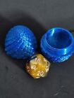 Dungeon and Dragons style Handmade Dragon Egg Dice Box/shaker Small Plus Dice